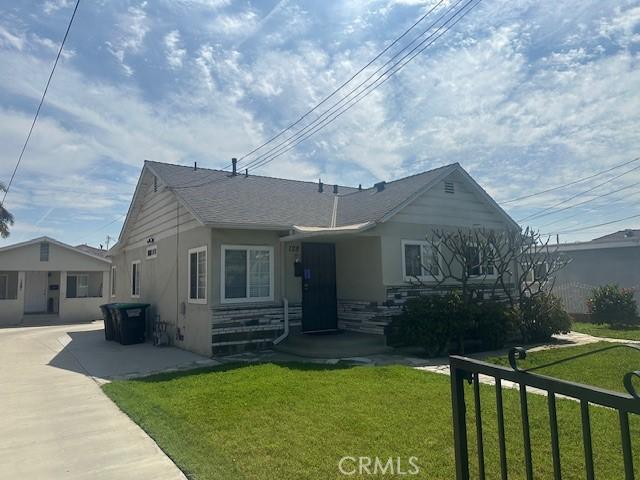 126 Florence Ave, Monterey Park, CA 91755 - view of front facade with stucco siding and a front yard