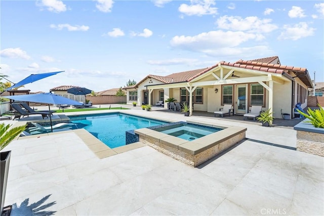 288 Shorey Dr, Glendora, CA 91741 - view of swimming pool with a patio and a pool with connected hot tub