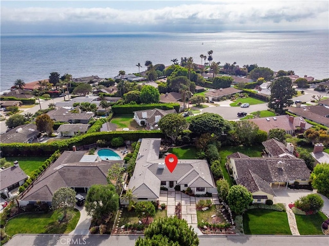128 Rocky Point Rd, Palos Verdes Estates, CA 90274 - aerial view of residential area with a large body of water
