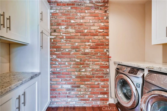 128 Rocky Point Rd, Palos Verdes Estates, CA 90274 - washroom with independent washer and dryer, cabinet space, and wood finished floors