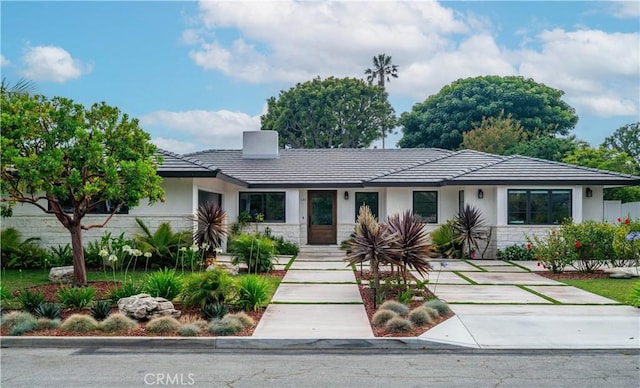 128 Rocky Point Rd, Palos Verdes Estates, CA 90274 - single story home featuring stucco siding, a tile roof, and stone siding