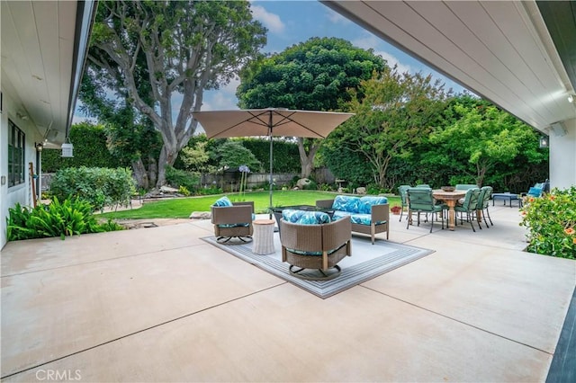 128 Rocky Point Rd, Palos Verdes Estates, CA 90274 - view of patio / terrace featuring an outdoor living space and outdoor dining area