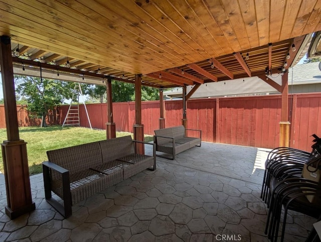 751 Glenwood Ln, Willows, CA 95988 - view of patio featuring outdoor lounge area