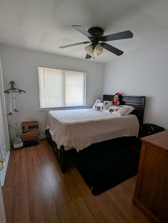 751 Glenwood Ln, Willows, CA 95988 - bedroom with wood finished floors and a ceiling fan