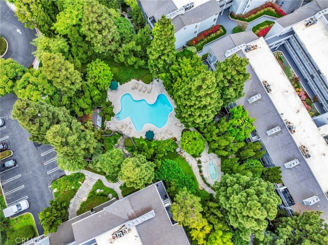 1406 Brett Pl Unit 112, San Pedro, CA 90732 - bird's eye view of a pool