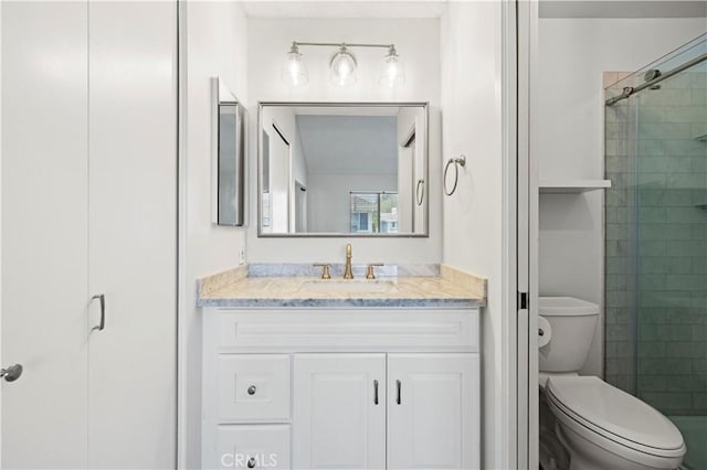 26904 Flo Ln Unit 456, Canyon Country, CA 91351 - full bath with a stall shower, vanity, and toilet