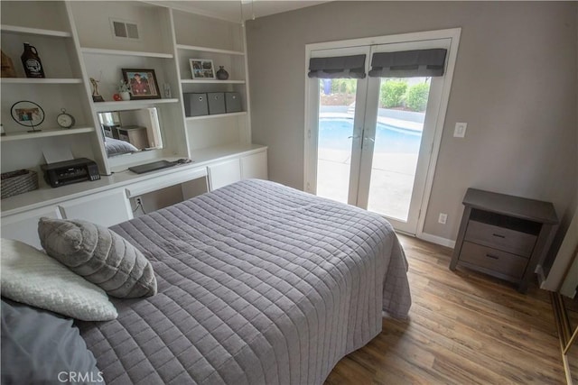 572 Willowgrove Ave, Glendora, CA 91741 - bedroom featuring access to outside, light wood finished floors, and baseboards