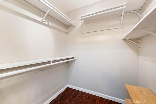 5460 White Oak Ave Unit E339, Encino, CA 91316 - walk in closet featuring dark wood-style flooring