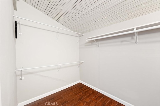 5460 White Oak Ave Unit E339, Encino, CA 91316 - spacious closet featuring wood finished floors and lofted ceiling