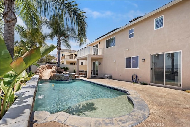 8581 Camino Limon Rd, Corona, CA 92883 - view of pool with a patio area and a pool with connected hot tub
