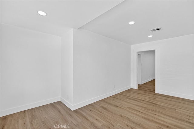 401 Cypress St, Bakersfield, CA 93304 - spare room with light wood-type flooring and recessed lighting