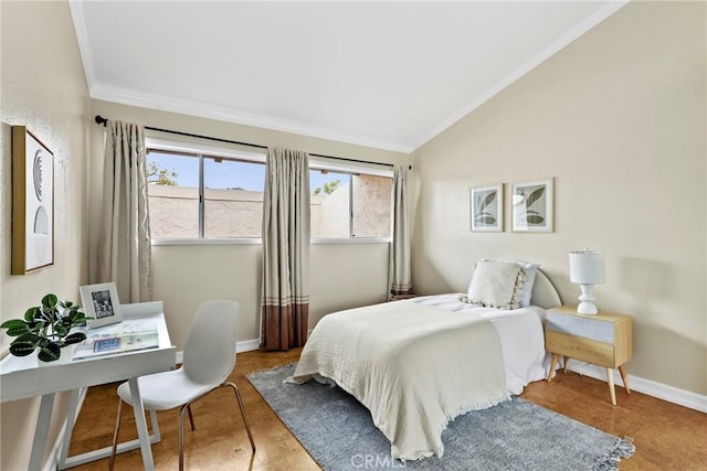 31 Aspen Way, Rolling Hills Estates, CA 90274 - bedroom featuring lofted ceiling and crown molding