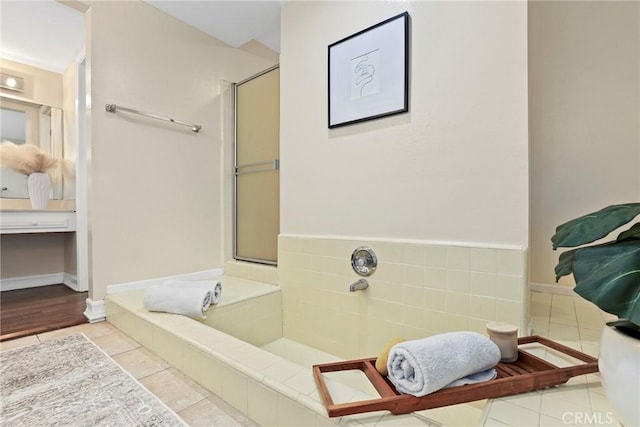 31 Aspen Way, Rolling Hills Estates, CA 90274 - bathroom with tile patterned floors and a garden tub