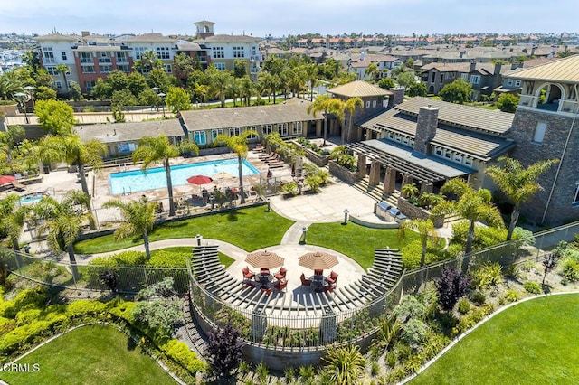 1542 Windshore Way, Oxnard, CA 93035 - bird's eye view of a pool area