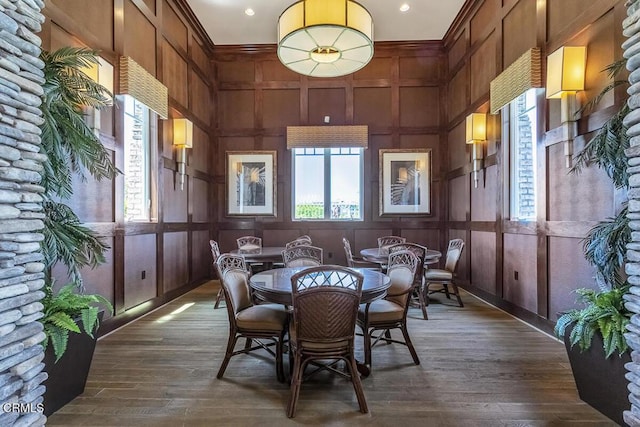 1542 Windshore Way, Oxnard, CA 93035 - dining room with a decorative wall and dark wood-type flooring