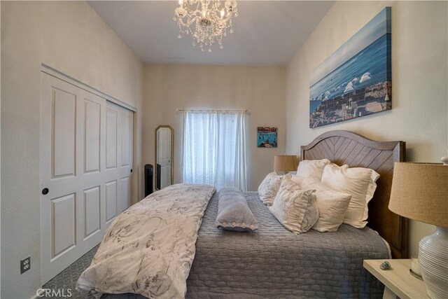 516 Stoneridge Dr, San Luis Obispo, CA 93401 - bedroom with a chandelier