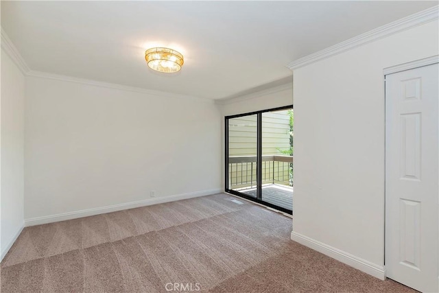 27657 Peninsula Dr Unit 131, Lake Arrowhead, CA 92352 - empty room featuring carpet floors and ornamental molding