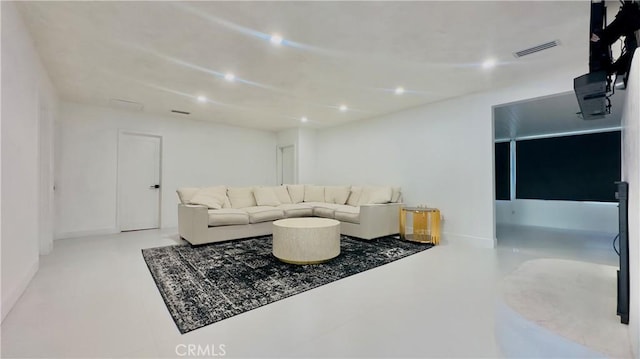 7401 Liberty Ave, Corona, CA 92881 - living area with recessed lighting and baseboards
