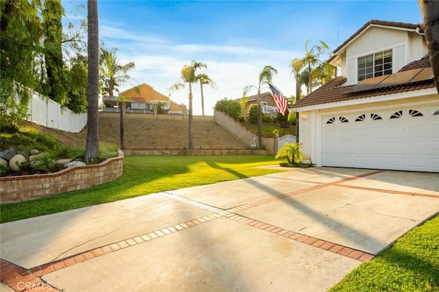 2424 Norte Vista Dr, Chino Hills, CA 91709 - view of yard with driveway and a garage