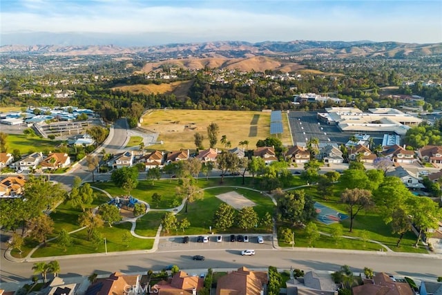 2424 Norte Vista Dr, Chino Hills, CA 91709 - aerial overview of property's location featuring mountains and nearby suburban area