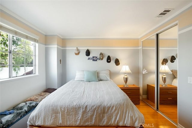 2424 Norte Vista Dr, Chino Hills, CA 91709 - bedroom with light wood-style floors and a closet