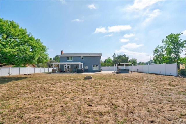 24920 Via Lopez Ct, Ramona, CA 92065 - back of house with a patio area