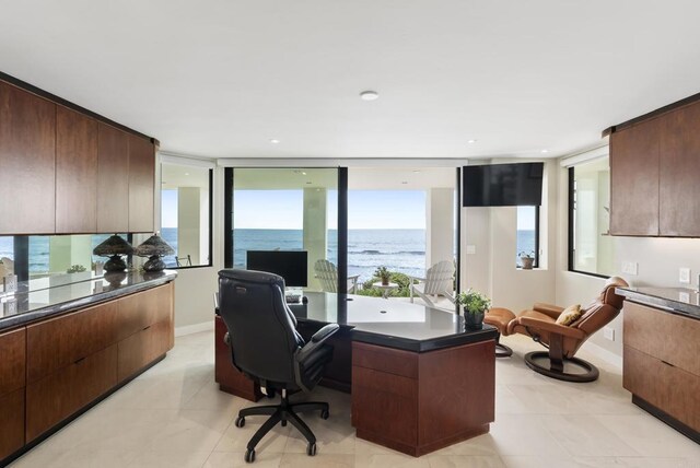 5067 Shore Dr, Carlsbad, CA 92008 - office featuring baseboards and light tile patterned floors