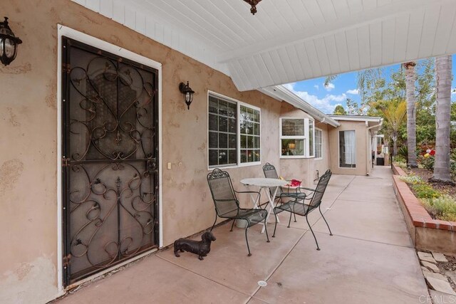 1093 Rancho Santa Fe Rd, Encinitas, CA 92024 - view of patio featuring outdoor dining area