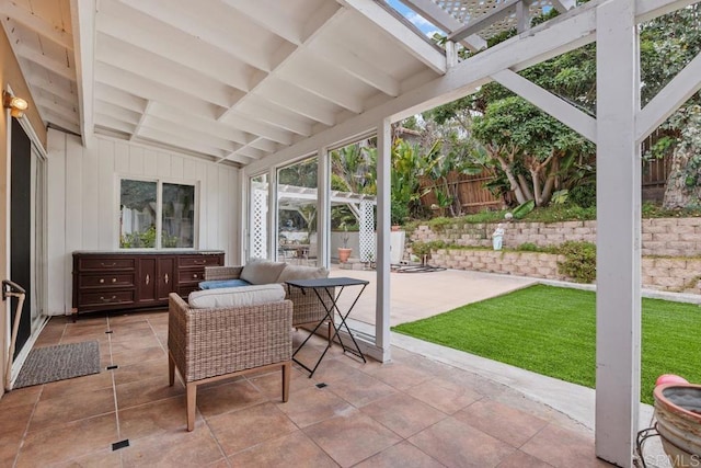 1093 Rancho Santa Fe Rd, Encinitas, CA 92024 - view of patio / terrace with a pergola