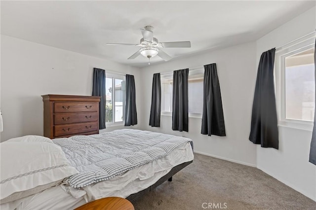 40612 Via Amapola, Murrieta, CA 92562 - bedroom featuring carpet, a ceiling fan, and baseboards