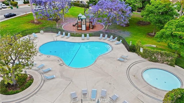 64 Sandpiper Unit 28, Irvine, CA 92604 - community pool featuring a patio
