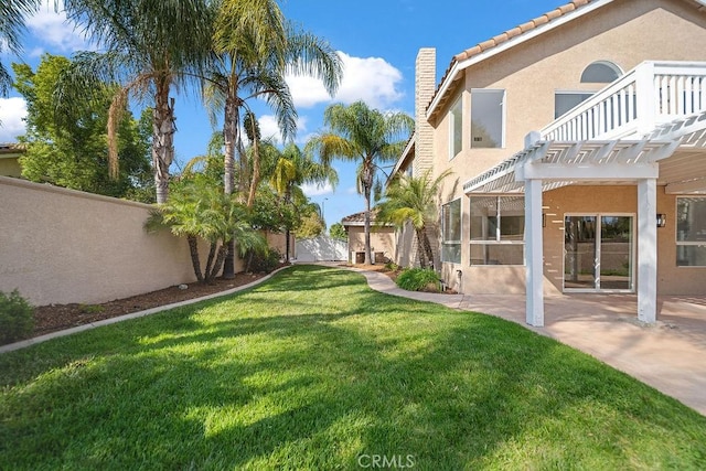 30667 Shore Ridge Dr, Menifee, CA 92584 - view of yard with a pergola and a patio area