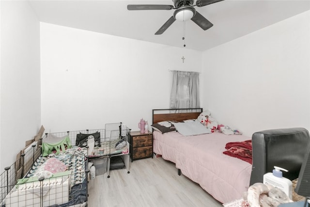 1222 W Kettering St, Lancaster, CA 93534 - bedroom featuring wood finished floors and ceiling fan