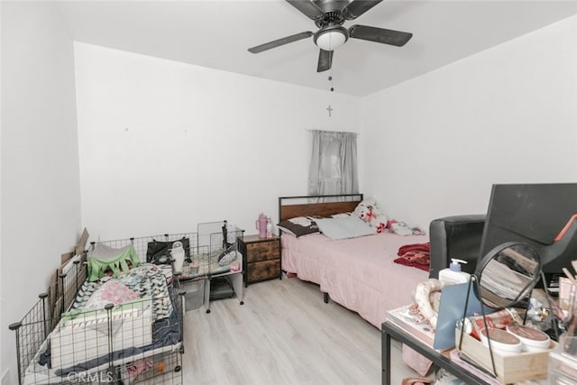 1222 W Kettering St, Lancaster, CA 93534 - bedroom featuring wood finished floors and a ceiling fan