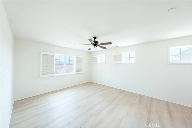 6940 Lagoon Ct, Jurupa Valley, CA 91752 - spare room featuring light wood-style flooring and a ceiling fan