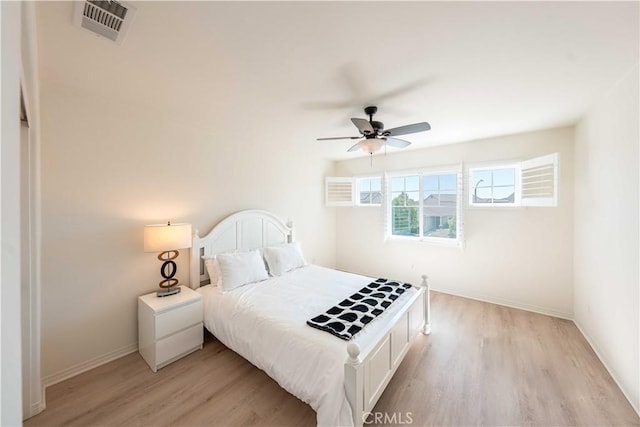 6940 Lagoon Ct, Jurupa Valley, CA 91752 - bedroom featuring light wood-type flooring and ceiling fan