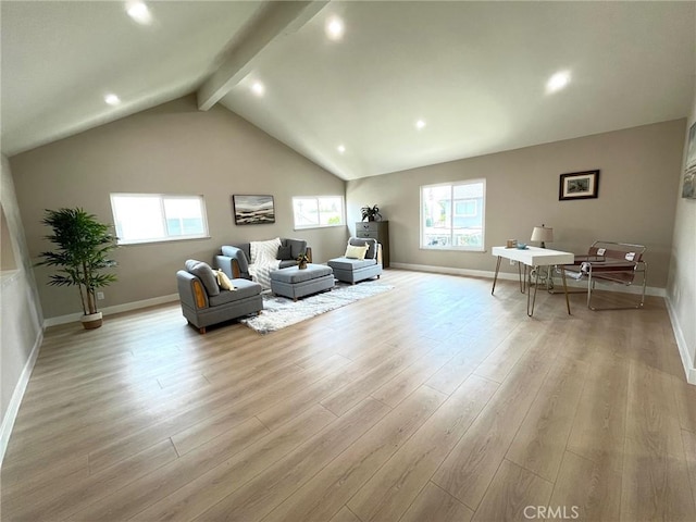 135 Ricci Ave, Walnut, CA 91789 - living room featuring light wood finished floors, recessed lighting, and baseboards