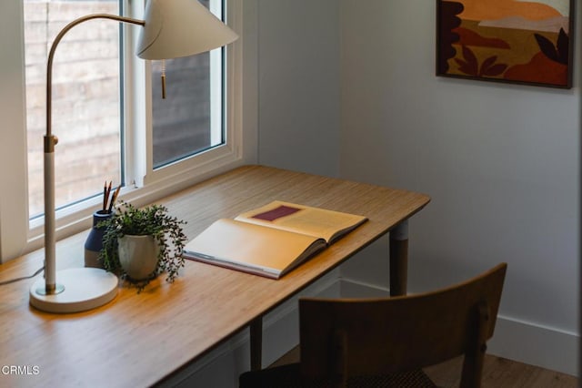 3538 Sierra St, Los Angeles, CA 90031 - office area with wood finished floors