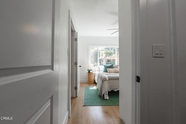 3538 Sierra St, Los Angeles, CA 90031 - corridor with light wood-style flooring and baseboards