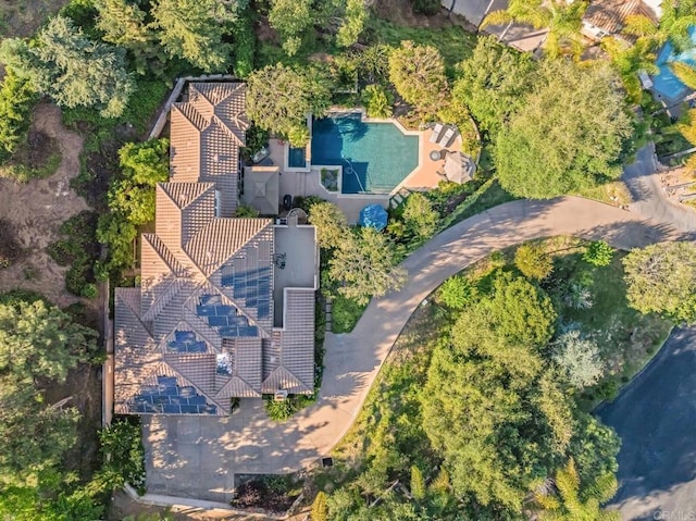 4014 Millagra Dr, Fallbrook, CA 92028 - aerial view of property's location featuring a pool area