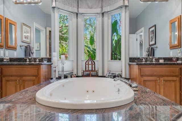 4014 Millagra Dr, Fallbrook, CA 92028 - bathroom featuring vanity and a jetted tub