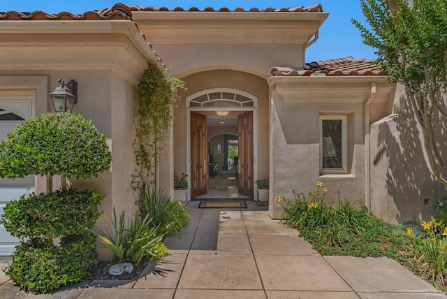 4014 Millagra Dr, Fallbrook, CA 92028 - view of exterior entry featuring a tile roof and stucco siding