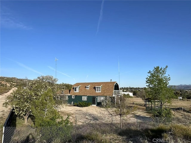 60645 Lupin Ln, Anza, CA 92539 - back of property featuring a gambrel roof