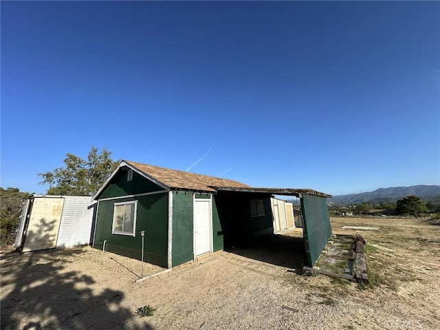 60645 Lupin Ln, Anza, CA 92539 - view of outbuilding with a mountain view