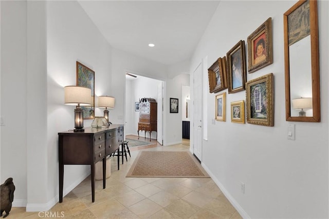 19344 Macklin St, Apple Valley, CA 92308 - hallway featuring recessed lighting and baseboards