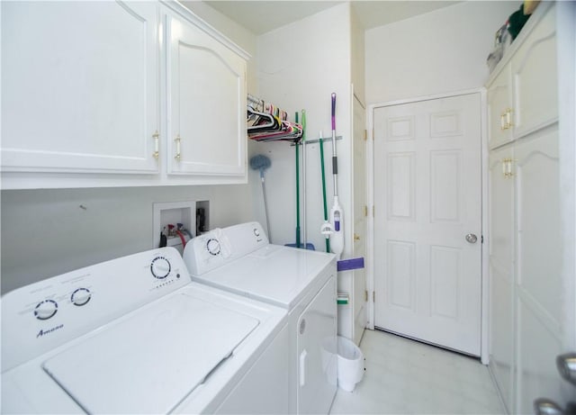 13182 Third St, Clearlake Oaks, CA 95423 - washroom featuring cabinet space, independent washer and dryer, and light floors