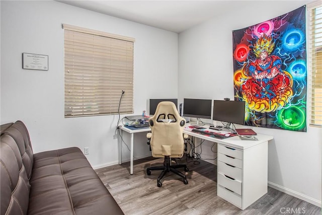 1737 Arcus Ct, Beaumont, CA 92223 - office area with wood finished floors and baseboards