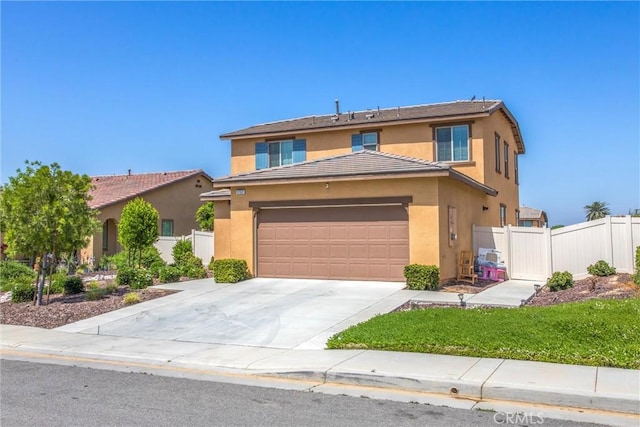 1737 Arcus Ct, Beaumont, CA 92223 - traditional home featuring stucco siding, driveway, an attached garage, and a tiled roof