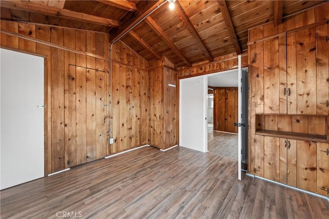 59485 State Highway 74, Mountain Center, CA 92561 - empty room featuring wood walls, wooden ceiling, and wood finished floors