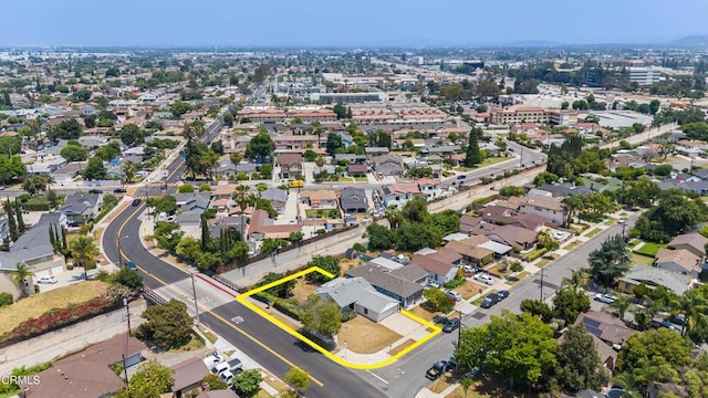 8730 Marshall St, Rosemead, CA 91770 - aerial view of property and surrounding area with property boundaries highlighted and nearby suburban area